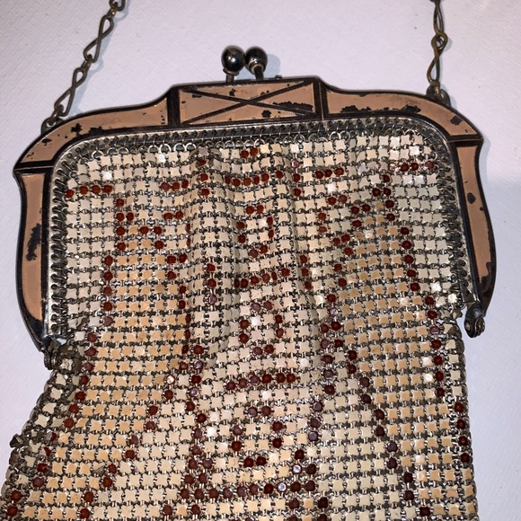 Whiting and Davis Vintage beaded satchel - Picture 4 of 16